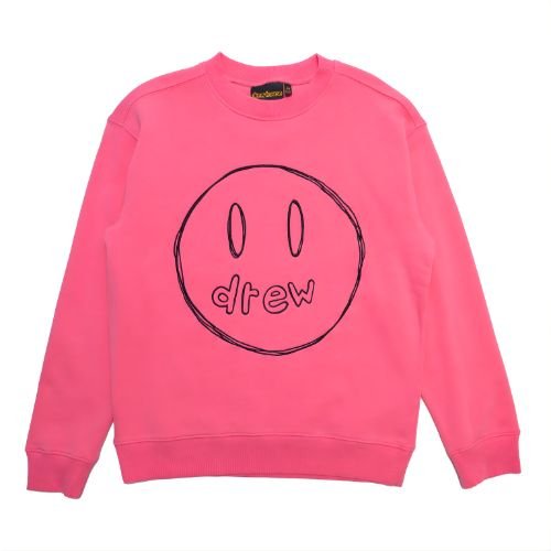 17 Drew House Sketch Mascot Crewneck Hot Pink