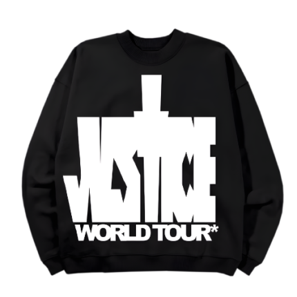 Justine Bieber Justice Black Sweatshirt