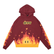 Drew House Fire Hoodie Burgundy