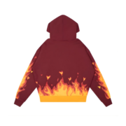 Drew House Fire Hoodie Burgundy - Image 2