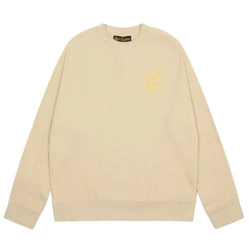 6 Drew Wavy Striped Knit Sweater Apricot Dr37